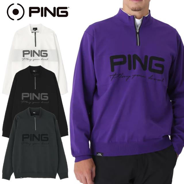 ピン PING ハーフジップハイネックニット メンズ 2025秋冬 ゴルフウェア 621-5275900