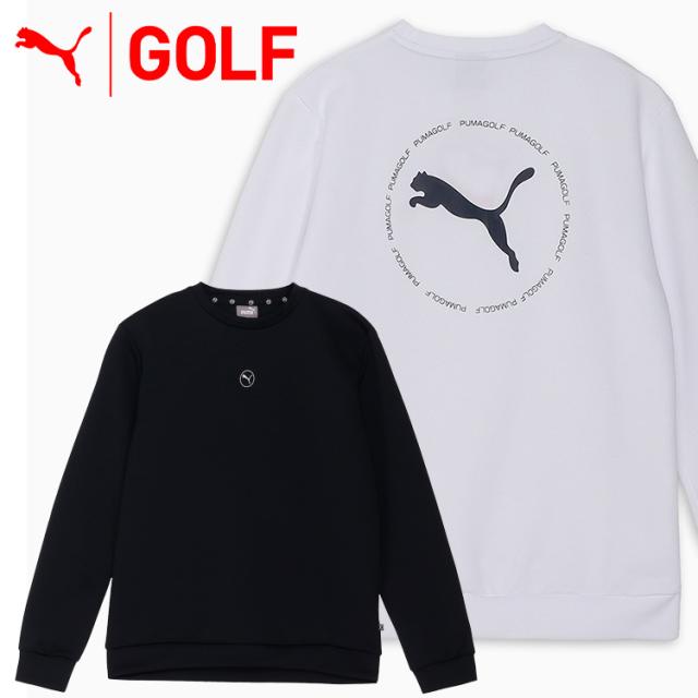 プーマ ゴルフ サークルキャット ダブルニット クルー ネック トップス メンズ 2024秋冬 ゴルフウェア 630419 6,600円