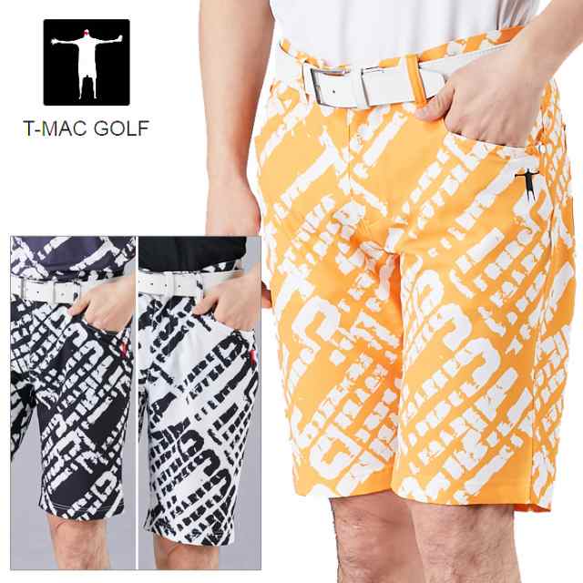 50%OFF T-MAC ティーマック ゴルフ 昇華ロゴ ショートパンツ メンズ 春