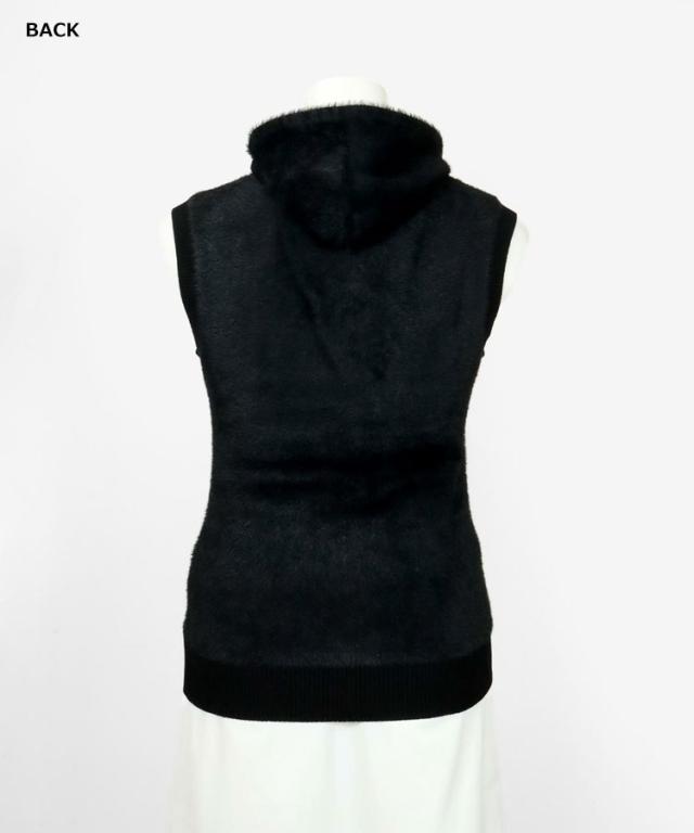 アルチビオ♡中綿フード付きベスト♡ アルチビオ中綿フード付ブラック