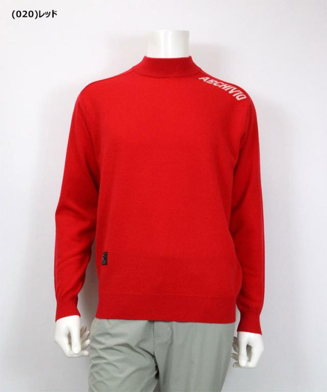 アルチビオ 秋冬 ゴルフ カシミヤ100％肩ロゴニット 長袖 メンズ A428102