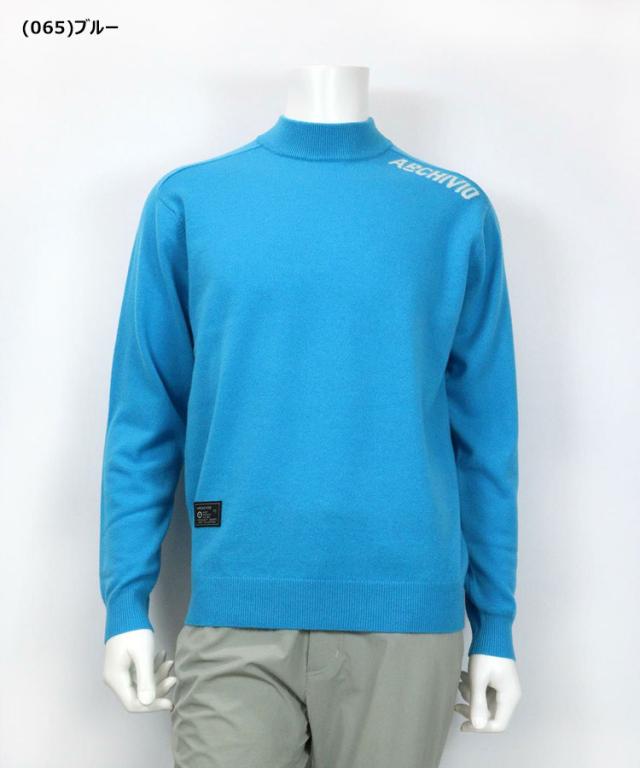 アルチビオ 秋冬 ゴルフ カシミヤ100％肩ロゴニット 長袖 メンズ A428102