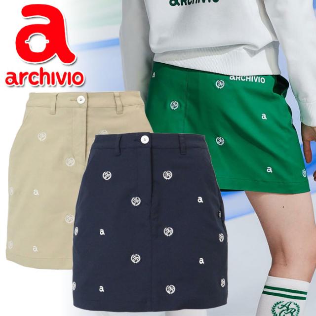 アルチビオ 春夏 ゴルフ コットン混刺繍スカート UVカット レディース A456219