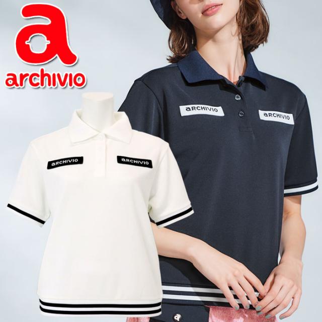 アルチビオ 春夏 ゴルフ ライン切替UV冷感ポロシャツ レディース A459315