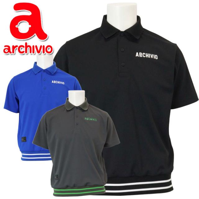 アルチビオ 春夏 ゴルフ ダブルカノコポロシャツ 半袖 メンズ A469401