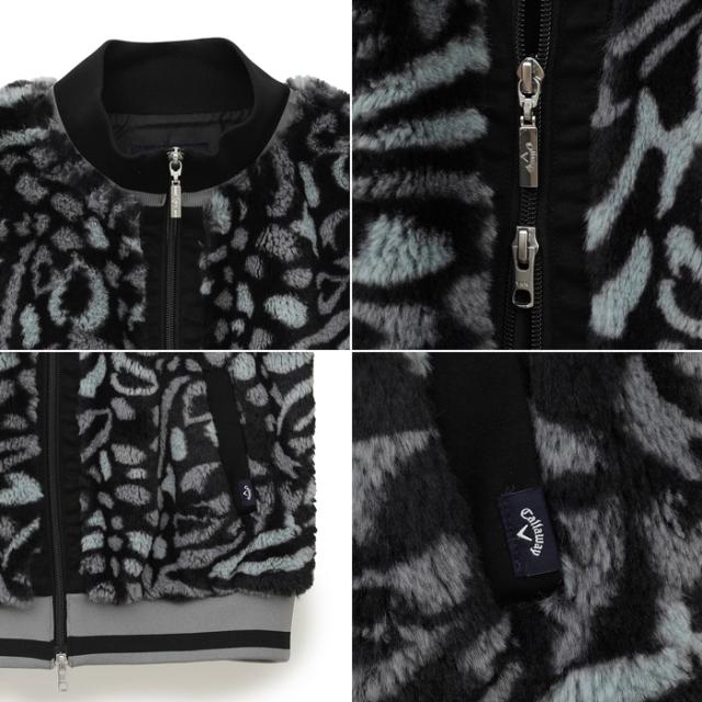 キャロウェイ レオパードプリントファーベスト レディース 秋冬 ゴルフ