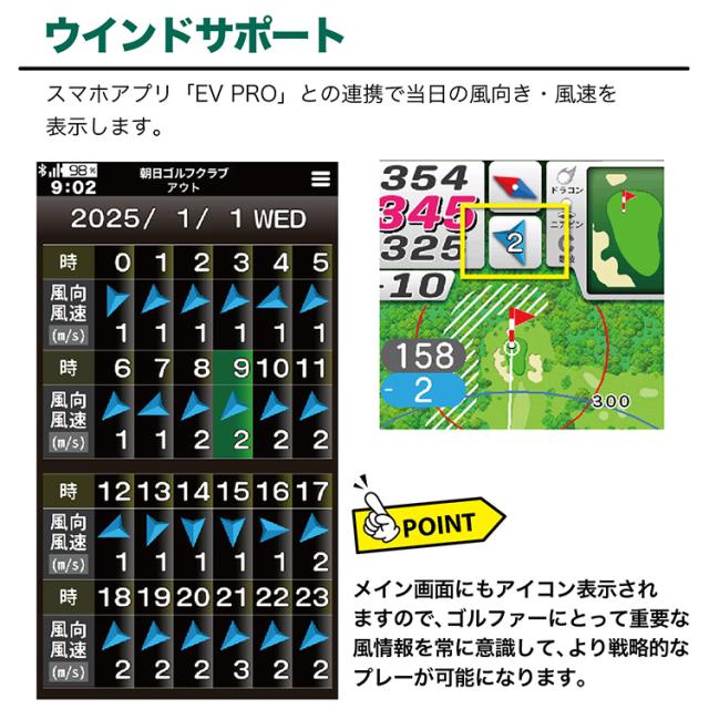 イーグルビジョン ネクストG GPSゴルフナビ EV-438 NEXT G 2025モデル_6