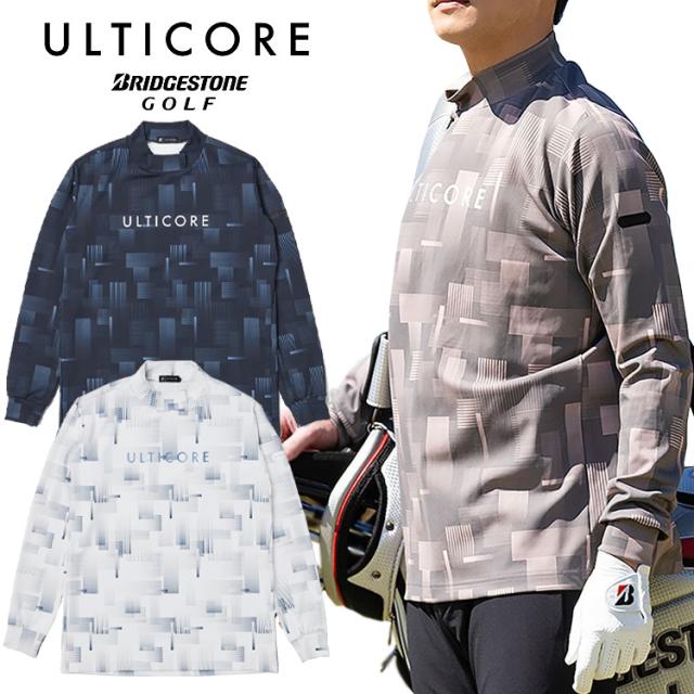 ブリヂストンゴルフ 4Dimotion Fit Split Raglan Sleeve ULTICORE 長袖モックネックシャツ メンズ 2025秋冬 ゴルフウェア FBM31F