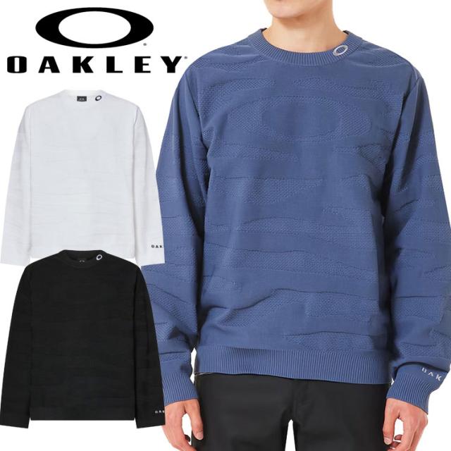 オークリー ゴルフ OAKLEY CAMO JQ SWEATER クルーネックセーター メンズ 2025秋冬 ゴルフウェア FOA408271