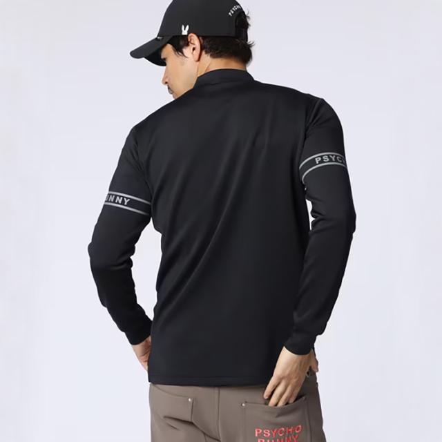 サイコバニー ラインスリーブロゴ モックネックＴシャツ メンズ 2025秋冬 ゴルフウェア GF640_13