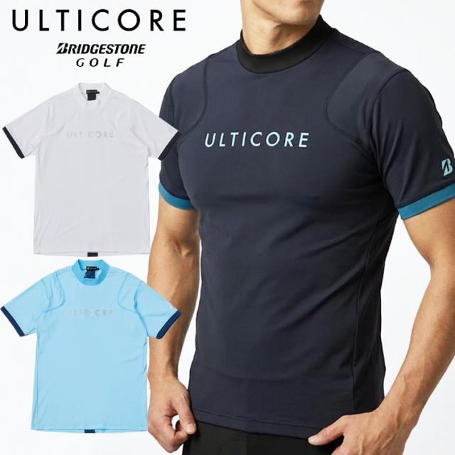 ブリヂストンゴルフ 4Dimotion Fit ULTICORE 半袖モックネックシャツ メンズ 2026春夏 ゴルフウェア IBM02A