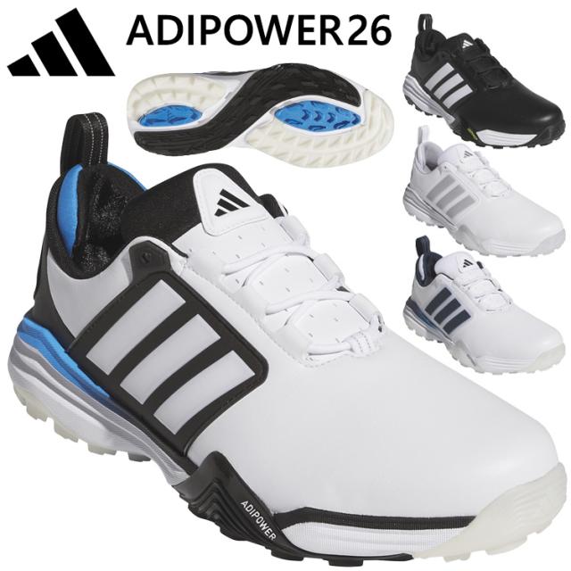 アディダスゴルフ アディパワー 26 SL メンズ スパイクレス ゴルフシューズ OPJ09 2026モデル 日本正規品