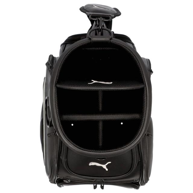 プーマ　ゴルフ　エナメルキャディバッグ　黒 PUMA - 超カッコ良い❗️ブラックエナメルキャディバッグ🐆PUMAの通販