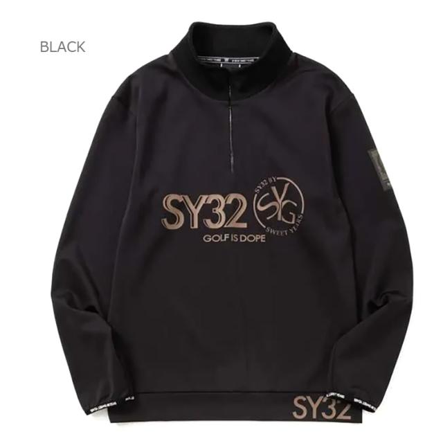 SY32 ゴルフ MAT NEO PRENE PULL ハーフジップスウェットシャツ メンズ 2025秋冬 ゴルフウェア SYG-25A1-26_3