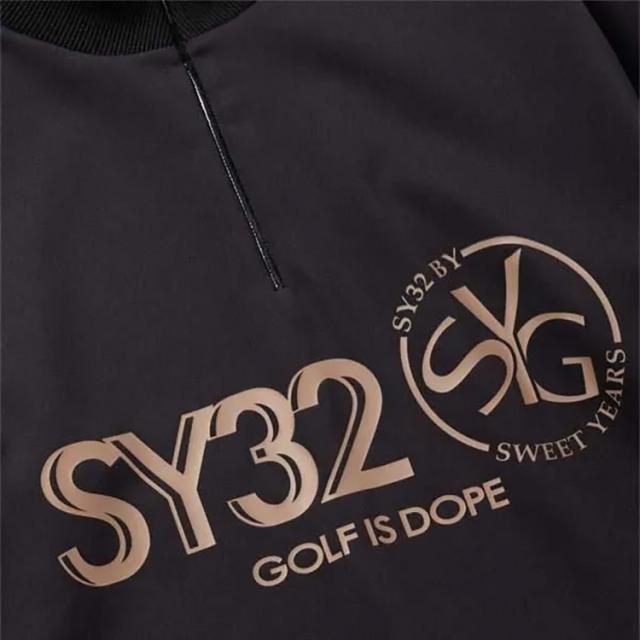 SY32 ゴルフ MAT NEO PRENE PULL ハーフジップスウェットシャツ メンズ 2025秋冬 ゴルフウェア SYG-25A1-26_6