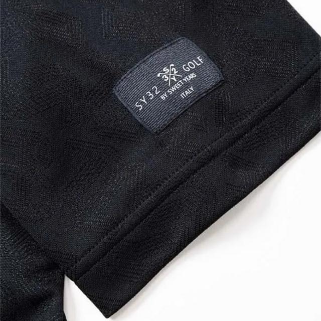 SY32ゴルフ SIDE MESH オリジナルジャガード モックネックシャツ SY32ゴルフ SIDE MESH オリジナルジャガード モックネックシャツ