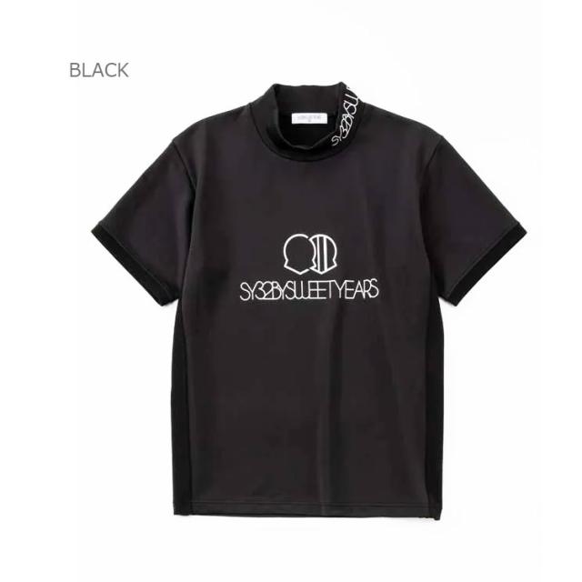 SY32 ゴルフ BACK STRIPE WAVE 半袖モックネックシャツ メンズ 2026春夏 ゴルフウェア SYG-26S1-11_4