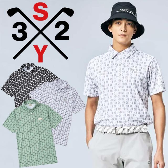 SY32 ゴルフ GRAPHIC ポロシャツ メンズ 2026春夏 SYG-26S1-22A