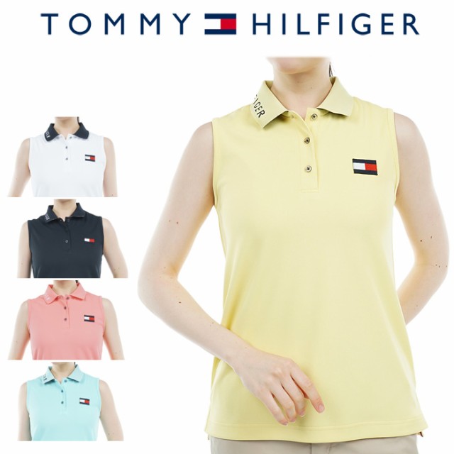 40%OFF トミーヒルフィガー ゴルフ ロゴカラー ノースリーブポロシャツ