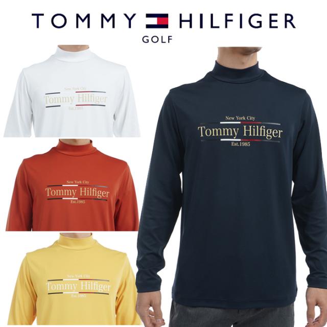 トミーヒルフィガーゴルフ フロントロゴ 長袖モックネックシャツ メンズ 2024秋冬 ゴルフウェア THMA465 5,844円