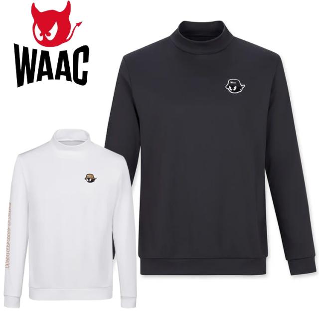 WAAC ワック ファンクショナルスムース モックネックシャツ メンズ 2025秋冬 ゴルフウェア 072254014 日本正規品