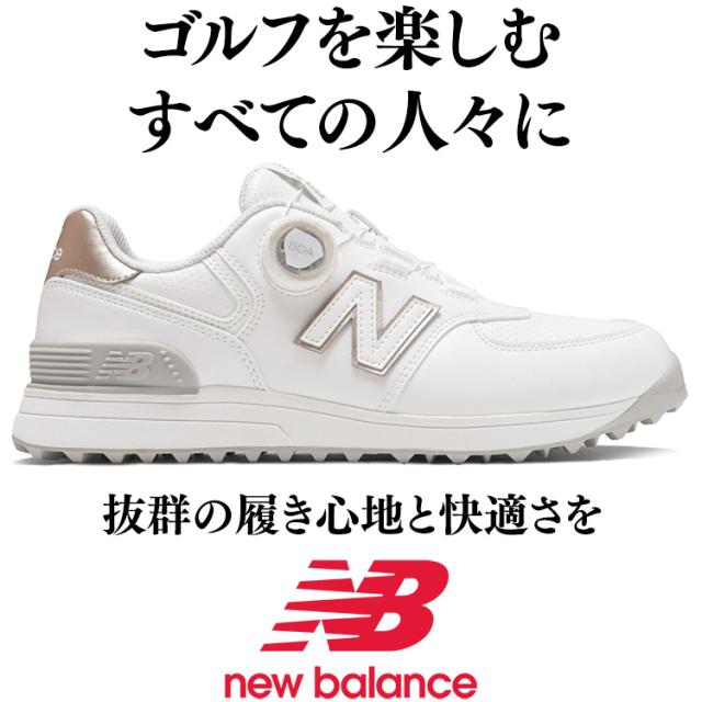 ニューバランスゴルフ 574 v4 SL ボア スパイクレス レディース ゴルフ