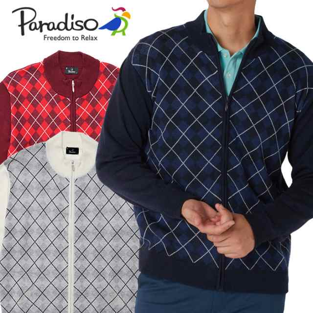 パラディーゾ paradiso GOLF 上下 セットアップ 総柄 美品 L