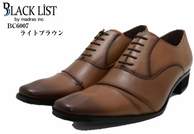 [madras BLACK LIST] by MADRAS BC6007 ブラックリスト【半額】ロングノーズドレス トラッド ビジネスシューズ 本革