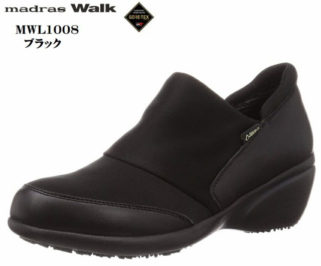 madras Walk MWL1008 [マドラスウォーク]GORE-TEX レディス スリッポンカジュアルウォーキングスニーカー 防水仕様 美脚効果のあるヒールの通販は