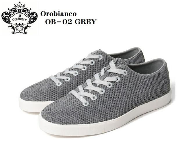 (オロビアンコ)Orobianco OB-2 ニット素材 メンズ ホールカットタイプカジュアルスニーカー  数色の糸を編み分けている為、深みのある色合いの通販は 9,000円
