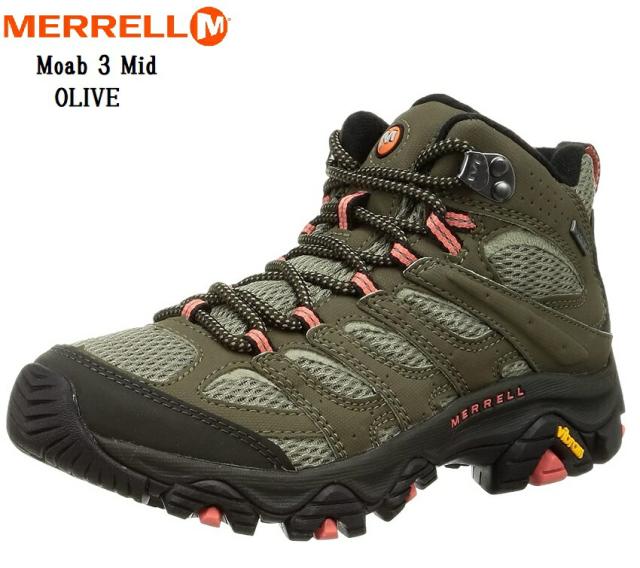 MERRELL (メレル)Moab 3 Synthetic Mid Gore-Tex レディス J500182 J500184 アウトドアトレ 17,280円