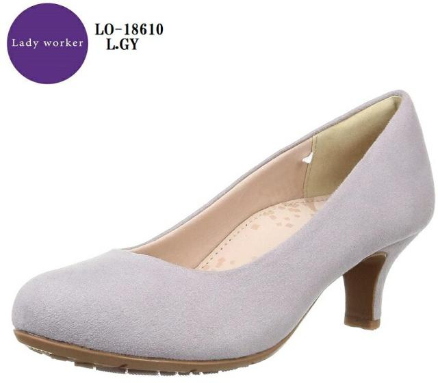 (レディワーカー)LO18610 レディス Lady woker 幅広3E キャリアパンプス ラウンドトゥ 軽量設計 つま先にゆとりを持たせた幅広3E設計の通販は 8,625円