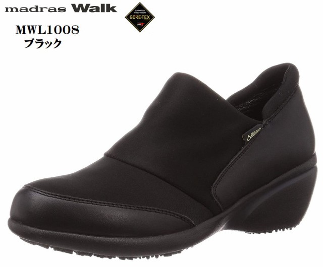 madras Walk MWL1008 [マドラスウォーク]GORE-TEX レディス スリッポンカジュアルウォーキングスニーカー 防水仕様 美脚効果のあるヒール