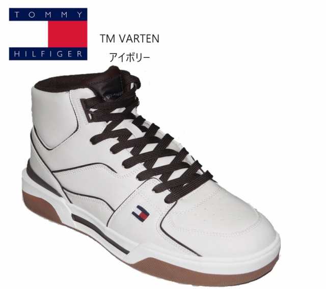 メンズ ハイカットスニーカー Tommy Hilfiger tm Varten クラシックなフラッグロゴ配置が素敵なブランド要素を与えます 通学にも最適