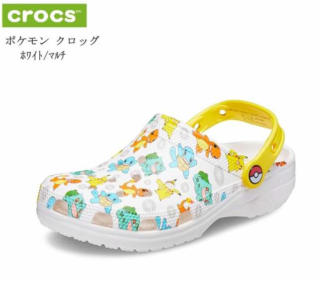 crocs(クロックス)207765-94S クラシック ポケモン クロッグ メンズ レディス バックストラップクロッグサンダル ポケモンがプリントされ