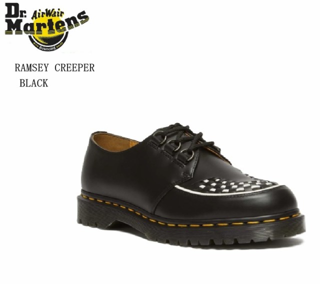 Dr.Martens(ドクターマーチン)31499001 RAMSEY CREEPER ３ホールカジュアルシューズ レディス メンズ コントラストカラーの編み込みとパ