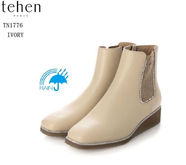 (テーン)TN1776 tehen ラインストーン付きサイドゴアカジュアルブーツ 撥水加工 レディス クッションインソールで履き心地抜群 表面に撥水加工を施しており雨の日にも少しは安心の通販は 7,740円