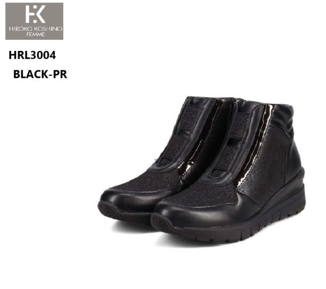 ヒロココシノ(HIROKO KOSHINO FEMME)HRL3004 レディス ハイカットドレススニーカーブーツ 【撥水加工】サイドファスナー仕様 同系色の素材のコンビネーションがシックな装いにもあわせやすいの通販は 7,920円