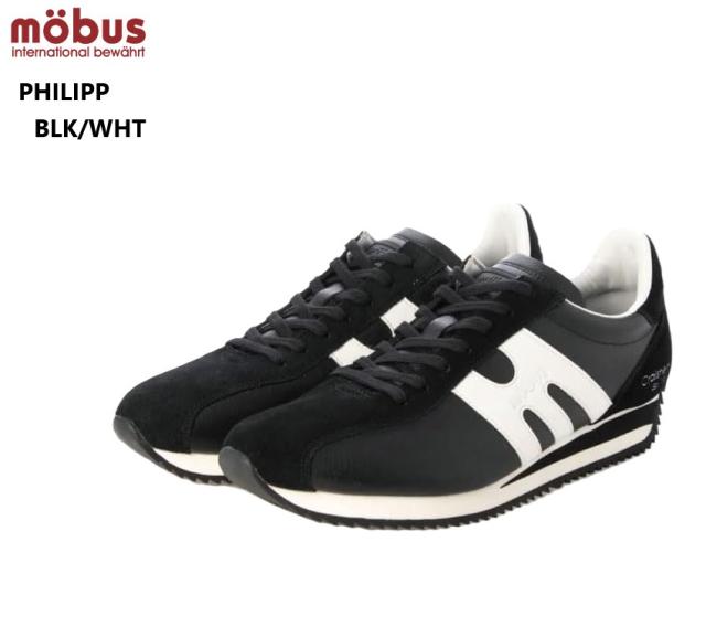 (モーブス)MOBUS PHILIPP フィリップ M2304T メンズ レザーカジュアルスポーツスニーカー  フィリップはレトロなデザインのレザースニーカー 細身のデニムやパンツにピッタリのシンプルなデザイン  通学にも最適の通販は