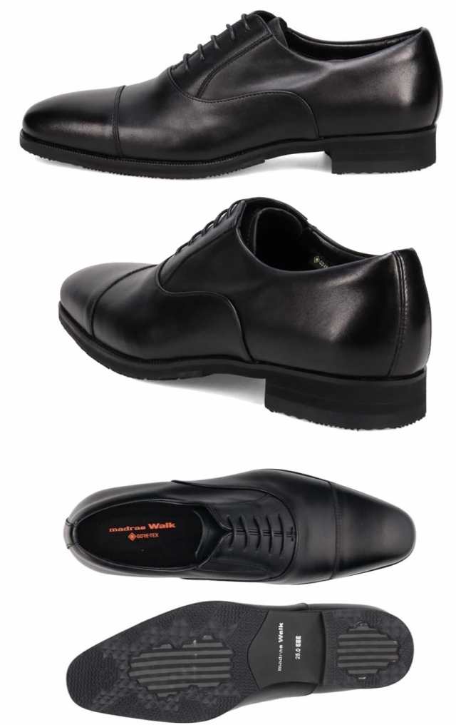 madras Walk(マドラスウォーク)SPMW7800 GORE-TEX 内羽根ストレートチップ ドレストラッドビジネスシューズ  防水性を備えながらも肌理細かく足馴染みの良いカーフレザーをアッパーに使用 冠婚葬祭にも最適の通販は