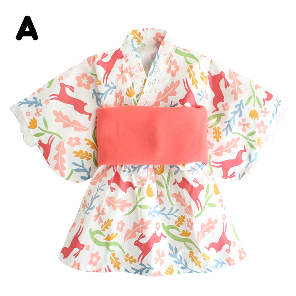 浴衣 ドレス ベビー 子供 ロンパース キッズ 女の子 帯 花 リボン レース 簡単 夏 90 100 110 1 130の通販はau Pay マーケット ベビーとママのすきやんはうす