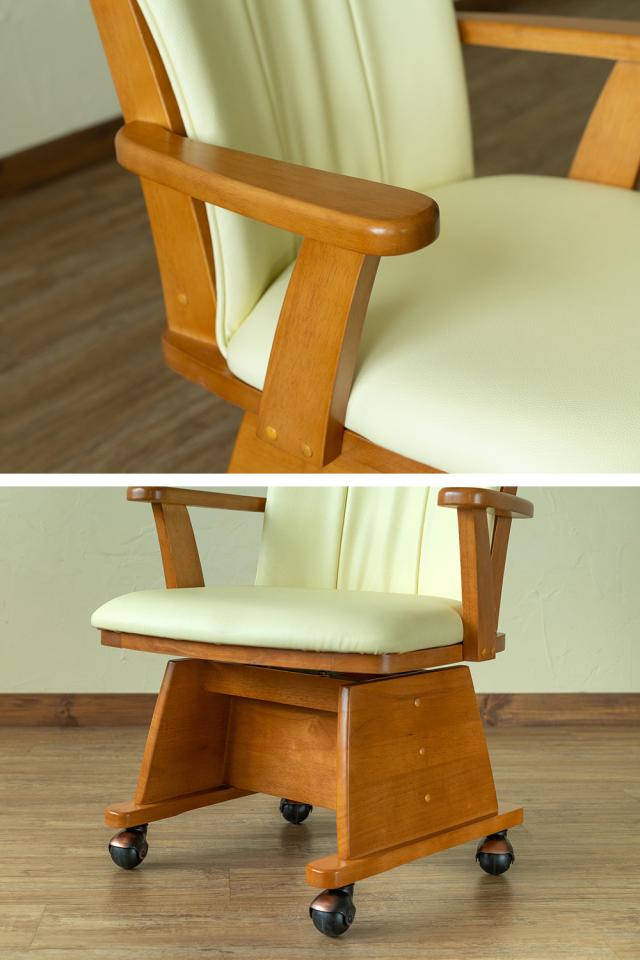 ダイニングコタツ用　回転チェア　1脚　ブラウン ダイニングこたつ用 回転チェア [幅56][1脚] Minka | おしゃれな家具