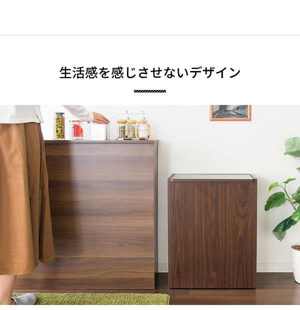 送料無料 ダストボックス 45l スタイリッシュ ゴミ箱 木製 木目調 キャスター付き 台所 北欧 Box ごみ箱 組立 キッチンペール シの通販はau Pay マーケット Canderry House