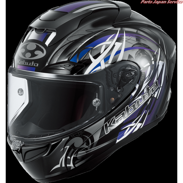 F-17 NEBURA : ブラックホワイトパープル Lサイズ(59-60) カブト