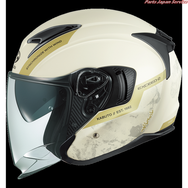 EXCEED2 DUNE/デューン/:フラットアイボリー Lサイズ(59-60) カブト