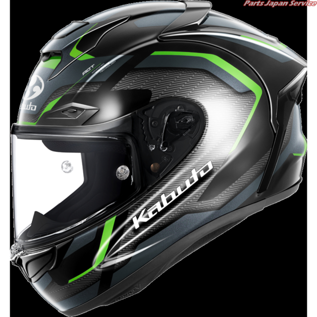 F-17 ZESTAL : ブラックグリーン XLサイズ(61-62) カブト