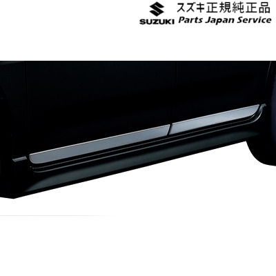スペーシア　サイドドアガーニッシュ　新品 99128-53U00 スペーシア (ZUT)サイドドアガーニッシュ(メッキ調フィルム)左右