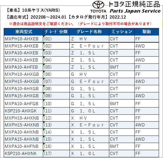 10系ヤリス LEDフォグランプ(設定7) トヨタ MXPH10 MXPH15 MXPA10 MXPA15 KSP210 10YARIS TOYOTA