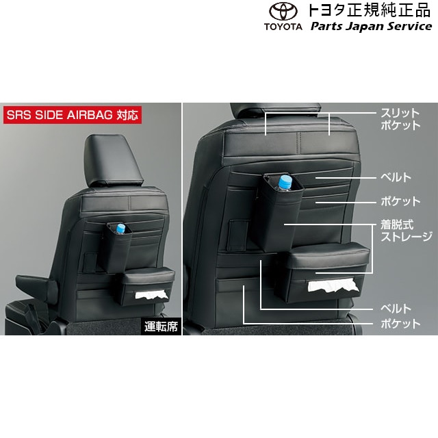 90系ノア シートカバー(革調･ポケット付)(1台分) トヨタ ZWR90W ZWR95W MZRA90W MZRA95W ZWR92W MZRA92W MZRA97W 90NOAH TOYOTA