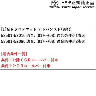 10系GRヤリス GRフロアマット(アドバンスド) トヨタ GXPA16 10GRYARIS TOYOTA_2